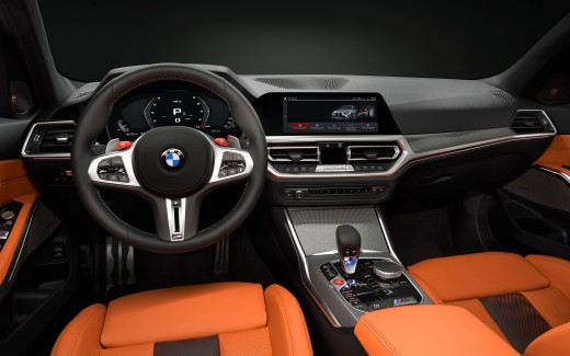 BMW M3 Competition 2020 Interior 4K Wallpaper