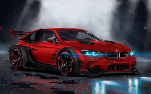 BMW M4 Custom CGI 4K Wallpaper