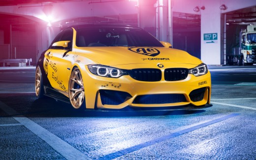 BMW M4 with HRE Wheels Wallpaper