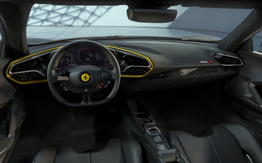 Ferrari 296 GTB Assetto Fiorano 2022 5K Interior Wallpaper
