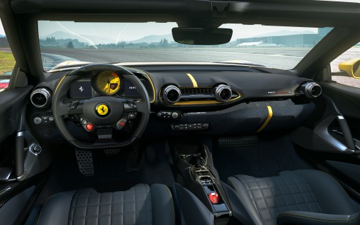 Ferrari 812 Competizione A 2021 4K Interior Wallpaper