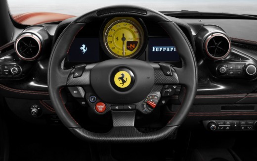 Ferrari F8 Tributo 2019 Interior 4K Wallpaper