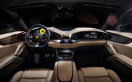 Ferrari Purosangue 2022 4K 8K Interior Wallpaper