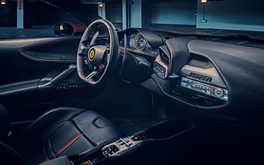 Ferrari SF90 Stradale 2019 4K Interior Wallpaper