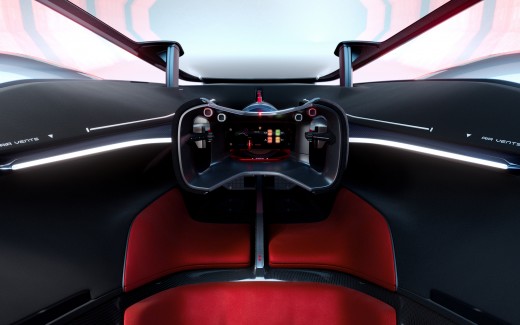 Ferrari Vision Gran Turismo 4K Interior Wallpaper