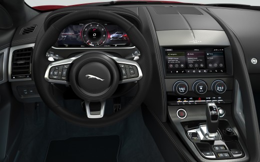 Jaguar F-Type R-Dynamic Black Convertible 2021 Interior Wallpaper