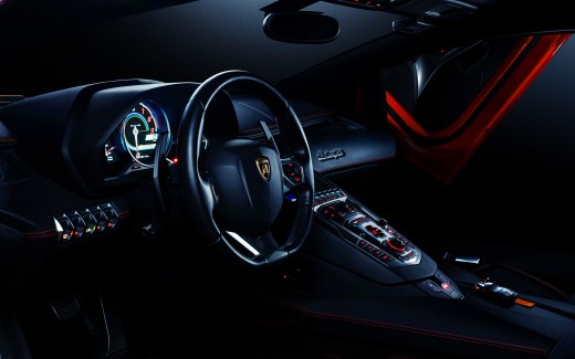 Lamborghini Aventador LB Performance 4K Interior Wallpaper