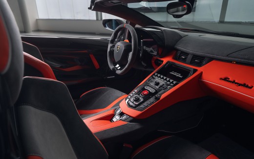 Lamborghini Aventador SVJ 63 Roadster 2020 4K Interior Wallpaper