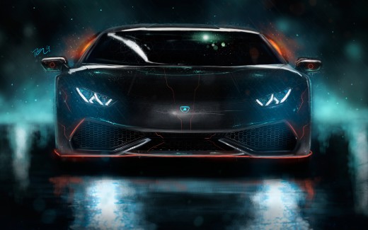 Lamborghini Huracan Custom CGI 4K Wallpaper