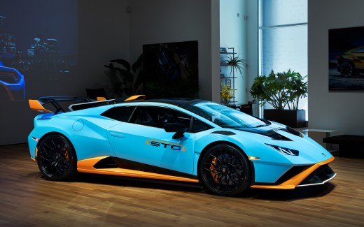 Lamborghini Huracán STO Lounge NYC 2021 5K Wallpaper