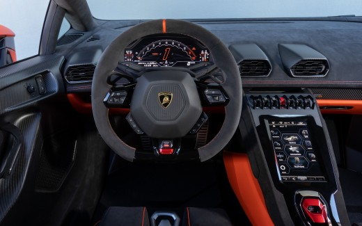 Lamborghini Huracán Tecnica 2022 5K Interior Wallpaper