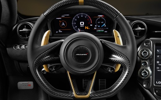McLaren 720S Grey Gold Interior 5K Wallpaper