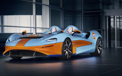 McLaren Elva Gulf Theme by MSO 2021 5K Wallpaper