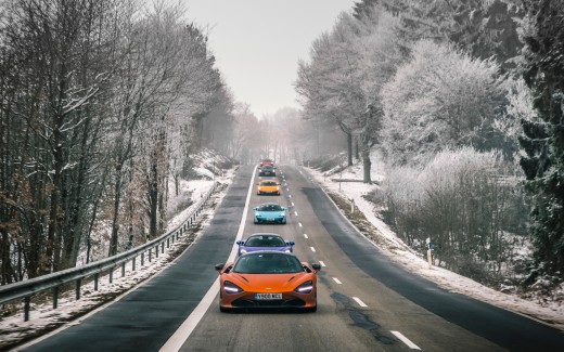 McLaren fleet in Switzerland 5K Wallpaper