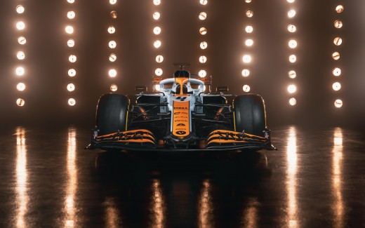 McLaren MCL35M with a special Gulf livery 2021 4K 8K Wallpaper