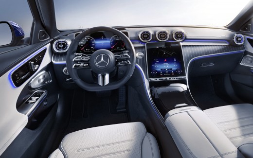 Mercedes-Benz C 300 AMG Line Estate 2021 4K Interior Wallpaper