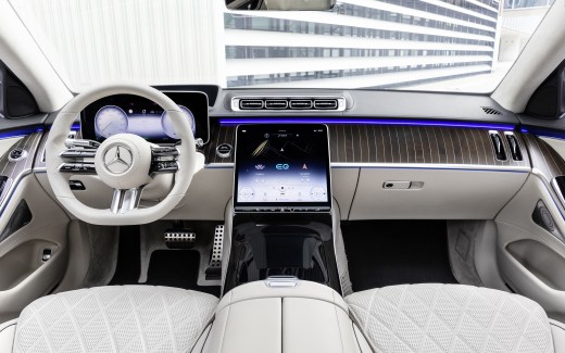 Mercedes-Benz S 580 e lang AMG Line 2021 5K Interior Wallpaper