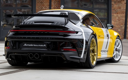 Porsche 911 GT3 with 1985 Porsche 956 Le Mans winner livery 2021 5K Wallpaper