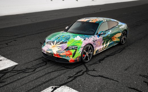 Porsche Taycan 4S Art Car by Richard Phillips 4K Wallpaper