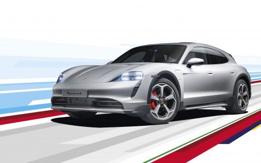 Porsche Taycan 4S Cross Turismo 2021 5K Wallpaper