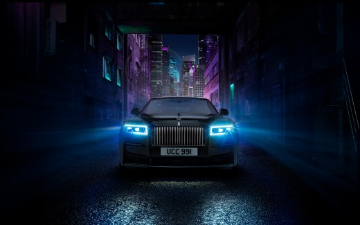 Rolls-Royce Black Badge Ghost 2021 4K Wallpaper