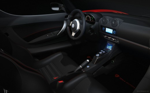 Tesla Roadster Sport Interior Wallpaper