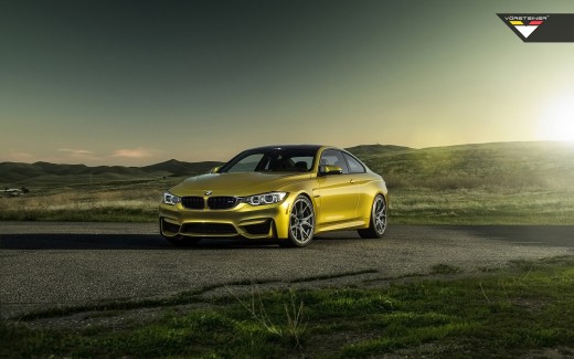 Vorsteiner BMW M4 Austin Yellow 2014 Wallpaper